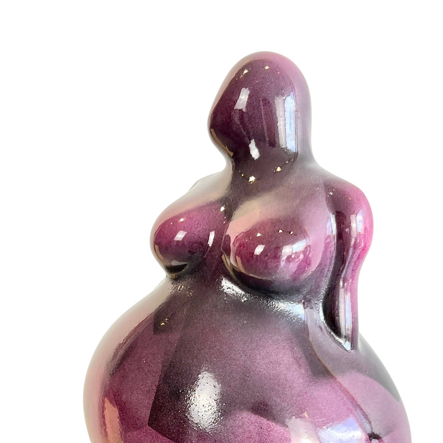 Curves Woman Abstract Sculpture - Purple