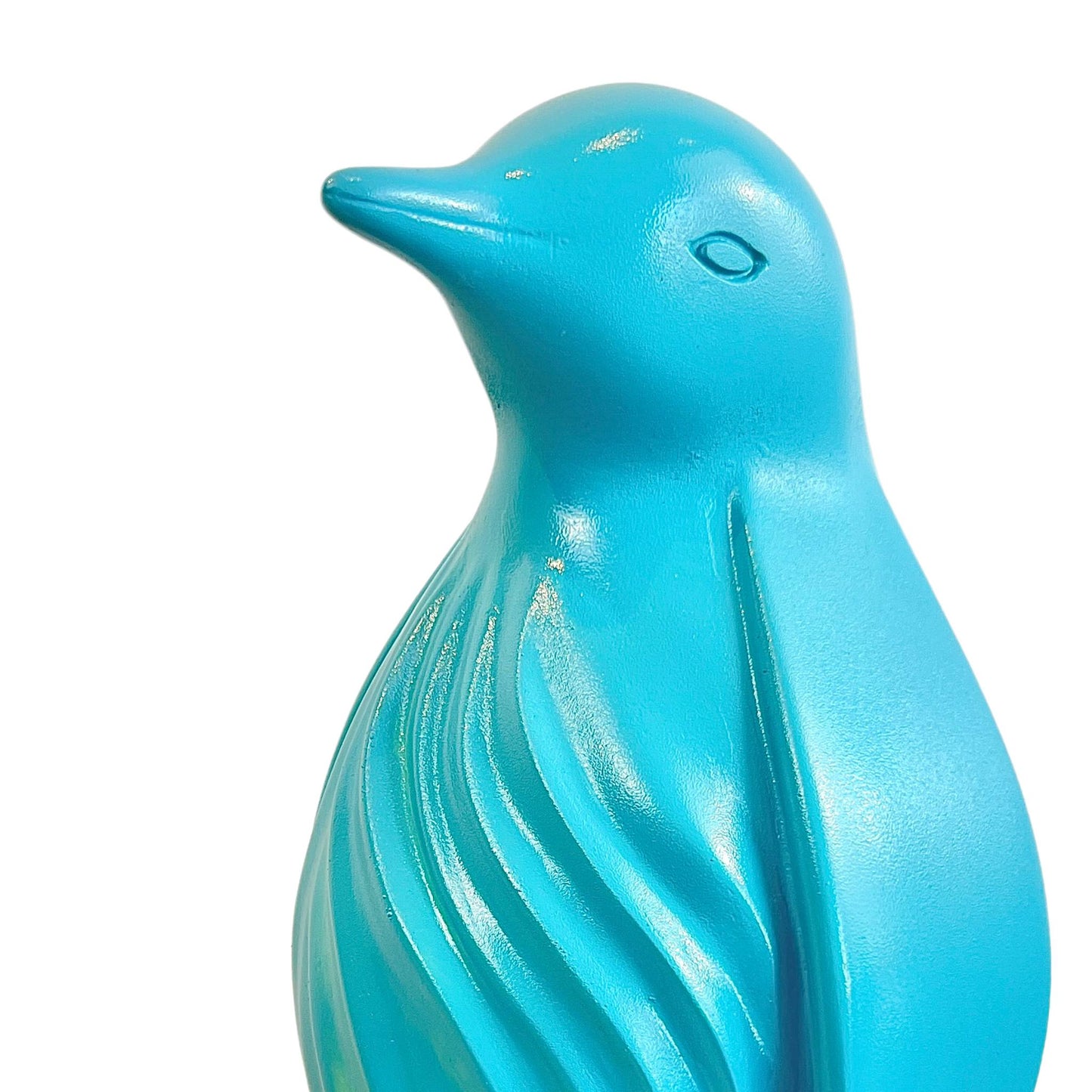Aqua Serenity Penguin Abstract Sculpture