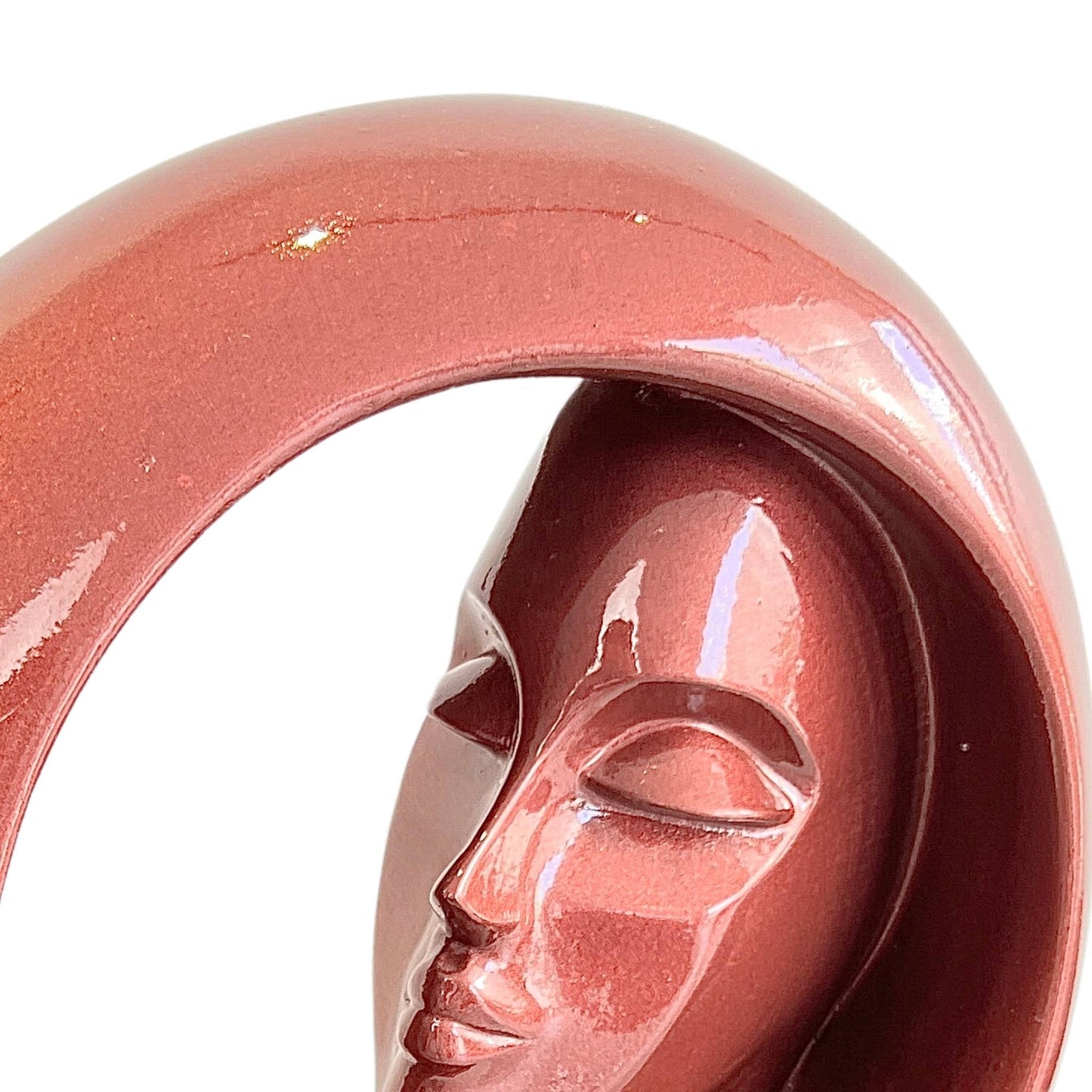 Dream Spiral Abstract Sculpture - Light Red