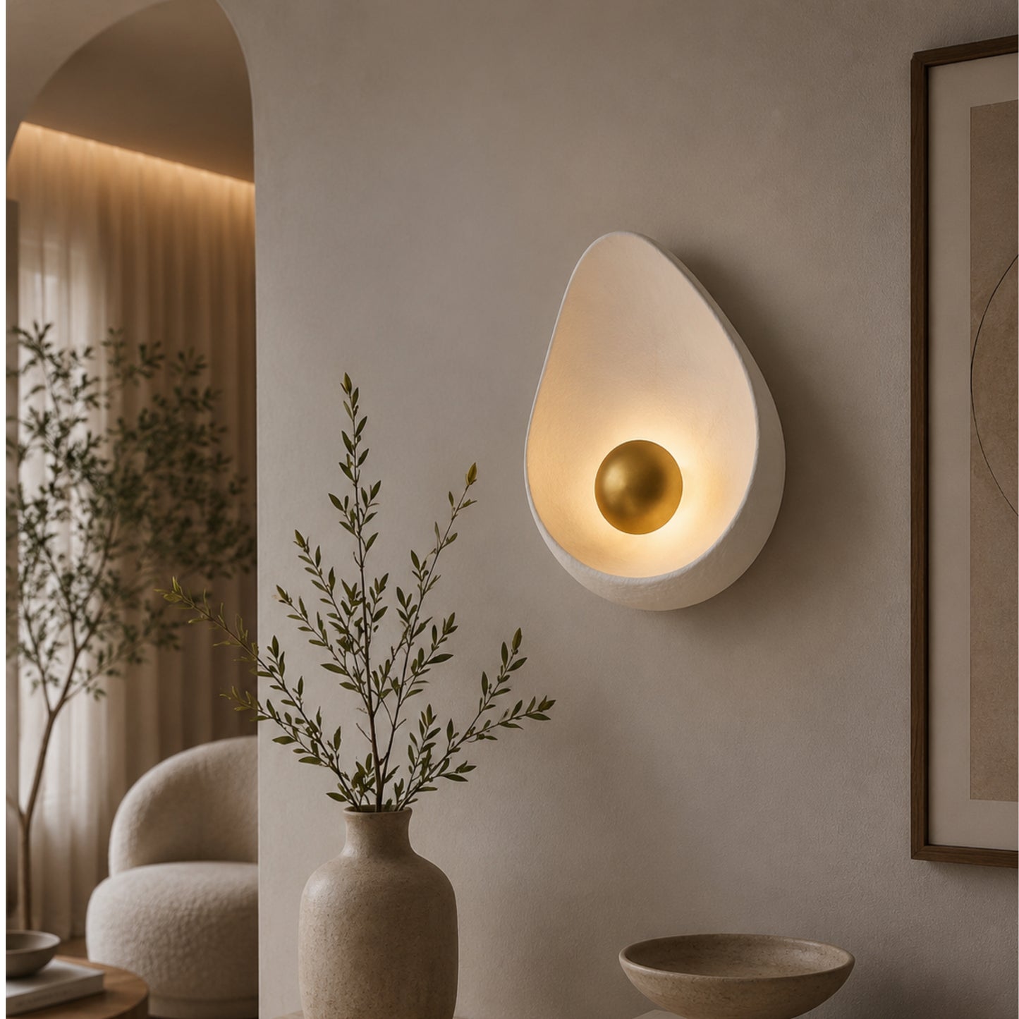 Fiberglass Wall Light A205