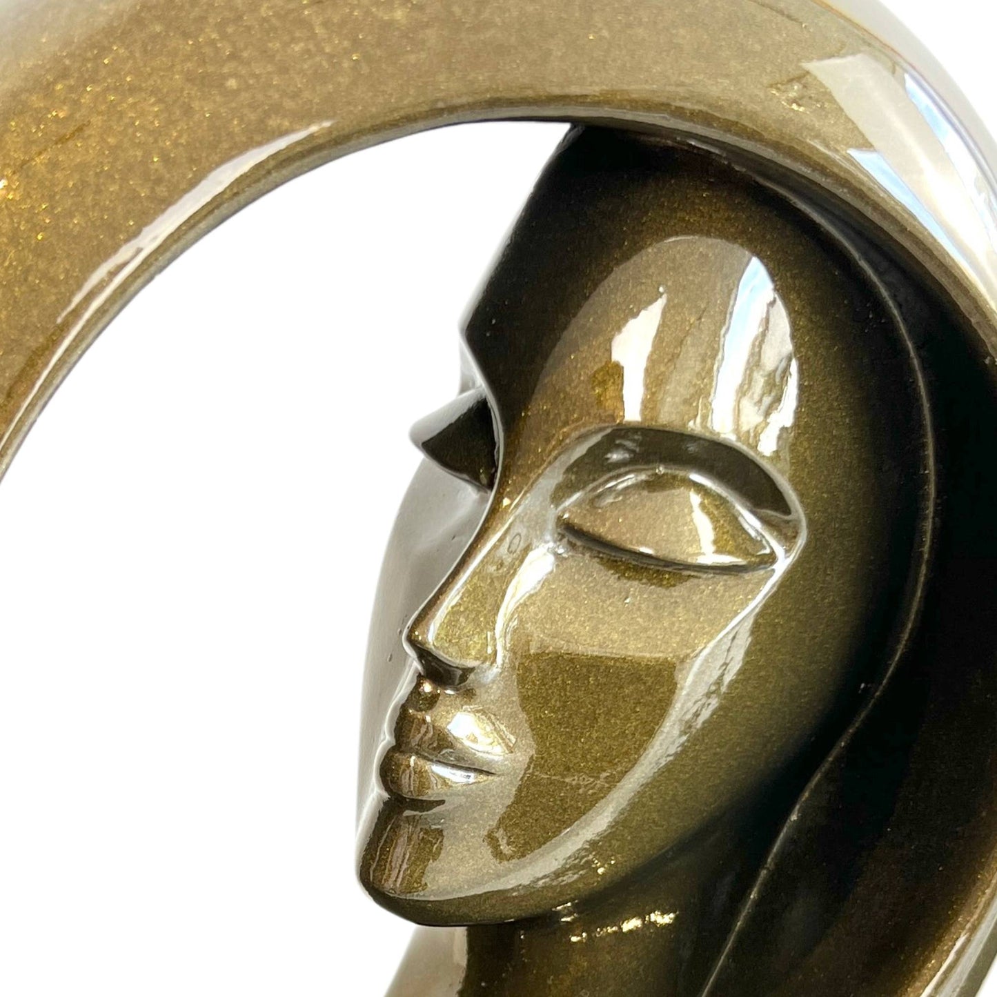 Dream Spiral Abstract Sculpture - Green