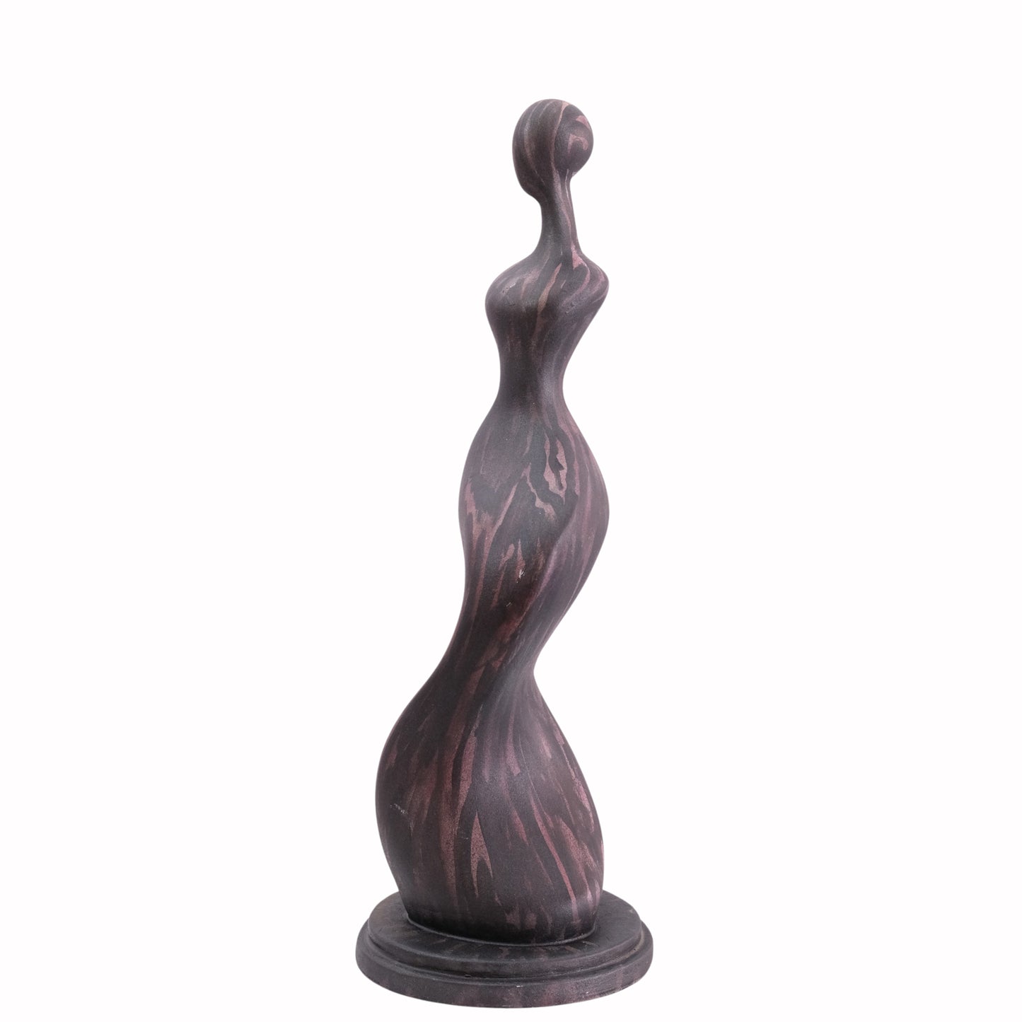 Elegance Abstract Sculpture - wooden affect