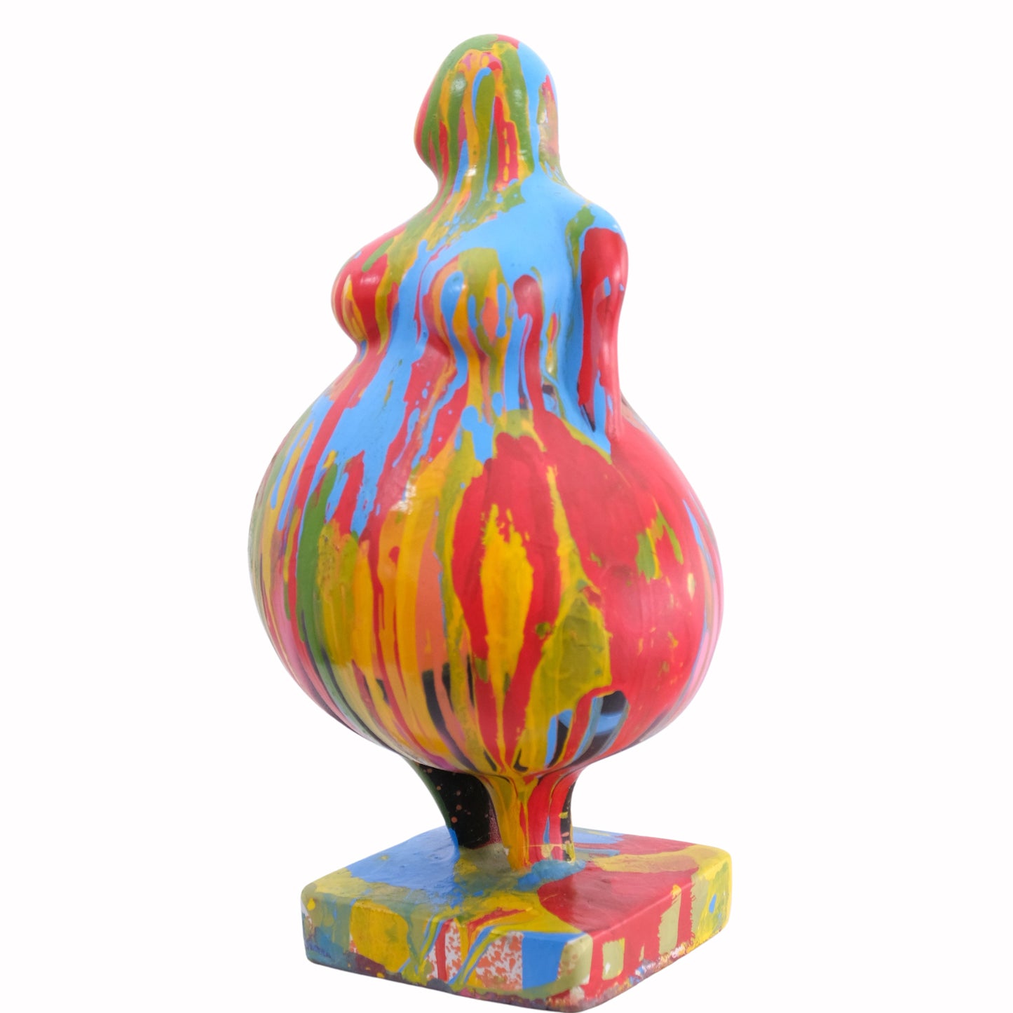 Curves Woman Abstract Sculpture - Multicolour